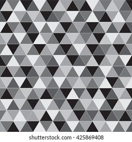 Seamless triangle pattern. Colored geometric vector background. 