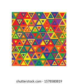 seamless triangle pattern with colourful design