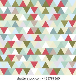 Seamless triangle pattern. Geometric vector pattern.Abstract geometric background with colorful triangle.Vector illustration of a background with seamless colorful triangle.