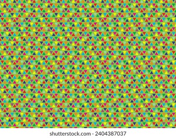 seamless triangle pattern. green pattern. fabric design