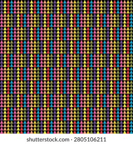 Seamless of triangle pattern, like rainbow colours suit for package design, wallpaper, fashion print, Housing wallpaper, arty-crafty.