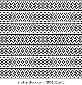 Seamless triangle pattern on white background. Geometric abstract texture