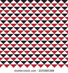 seamless triangle  pattern read white black circus