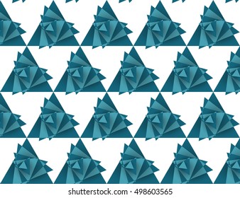 Seamless triangle pattern, tornado