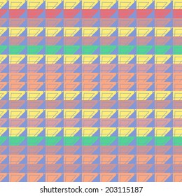 Seamless triangle pattern, vector.