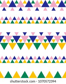 Seamless triangle pattern. Vector background. Geometric abstract