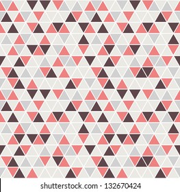 Seamless Triangle Pattern. Vector Background. Geometric Abstract Texture