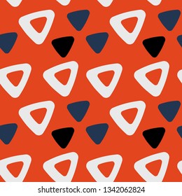 Seamless triangle pattern. Vector background. Geometric abstract texture.