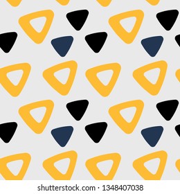 Seamless triangle pattern. Vector background. Geometric abstract texture.