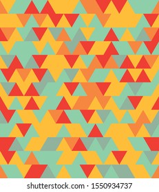 Seamless triangle pattern, vector background