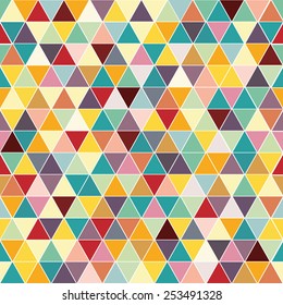 Seamless triangle pattern. Vector background. Geometric abstract texture