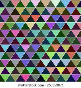 Seamless triangle pattern. Vector background.