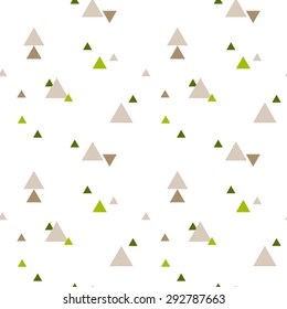 Seamless triangle pattern. Vector background. Geometric abstract texture. Abstract forest. High mountains.
