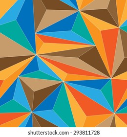 Seamless triangle pattern. Vector background. Geometric abstract texture