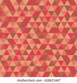 Seamless triangle pattern. Vector background. Geometric abstract pink texture.