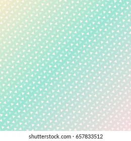 Seamless triangle pattern. Vector background. green light Geometric abstract texture on pastels background