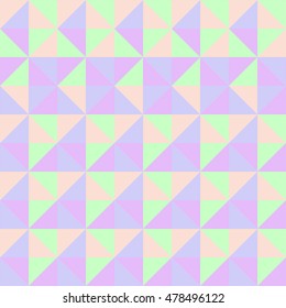 Seamless triangle pattern.Pastel color