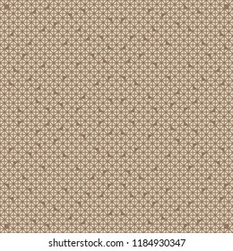 Seamless triangle random cuts out pattern vector. Mosaic beige on brown background. Design print for wallpaper, background, textile, paper. Set 6