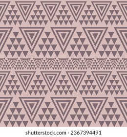Seamless Triangle Scandinavian Pattern Background