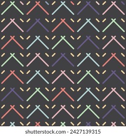 seamless triangle stripe background vector element design template web