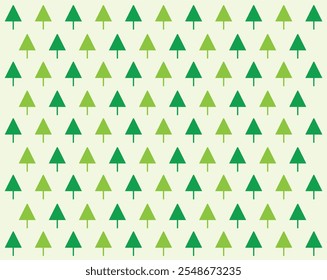 Seamless triangle tree geometric pattern. Stock vector illustration isolated on white background