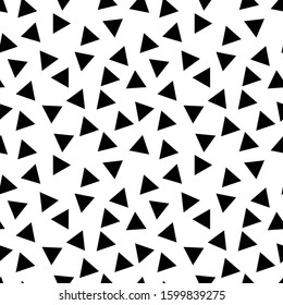 seamless triangle vector pattern on background. 