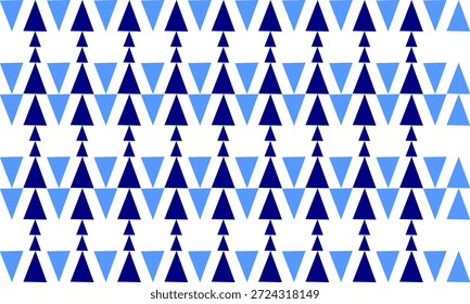 Modelo inconsútil de la tira de cortina de la Vertical del triángulo, modelo geométrico, modelo geométrico inconsútil azul inconsútil del triángulo en el fondo blanco Diseño del estilo de la repetición para la impresión de la tela o el papel pintado