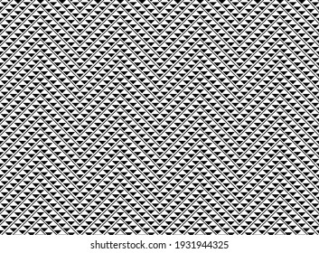 Seamless triangle zigzag line pattern, vector art