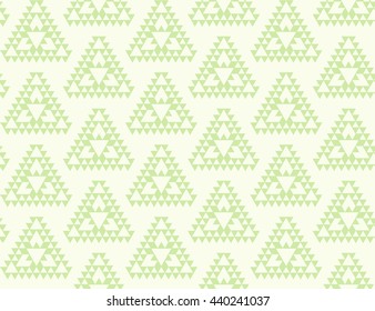 Seamless Triangles Pattern  of Aztec Style.