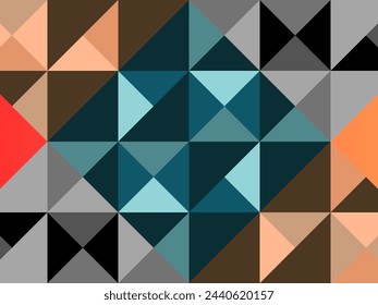 Seamless triangles pattern background. Abstract geomatics triangle block pattern wallpaper. Abstract geometric triangle block pattern wallpaper