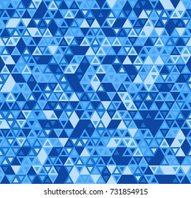 Seamless triangles pattern in Blue from the Material Design palette