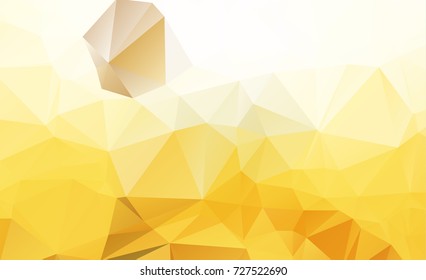 Seamless triangular template. Geometric sample. Repeating routine with triangle shapes. Seamless texture for your design. Pattern can be used for background Yellow vector Pattern