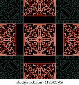 Seamless tribal abstract background.