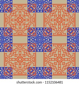 Seamless tribal abstract background.