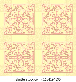 Seamless tribal abstract background.