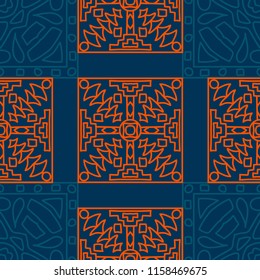 Seamless tribal abstract background.