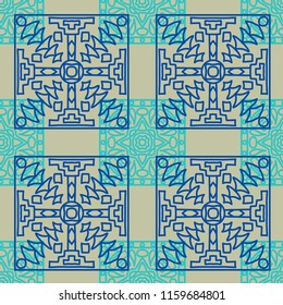 Seamless tribal abstract background.
