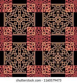 Seamless tribal abstract background.