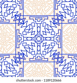 Seamless tribal abstract background.