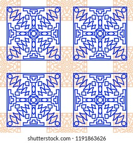 Seamless tribal abstract background.
