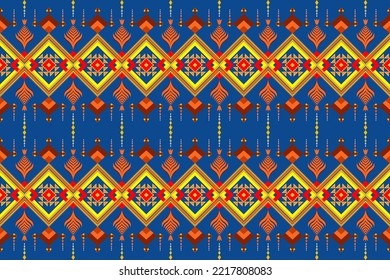 Seamless tribal abstract fabric pattern. Aztec style fabric pattern. Geometric fabric pattern.Carpet design.Batik.Textile.Garment. Wrap. Embroidery background.Vector illustration ornament pattens.