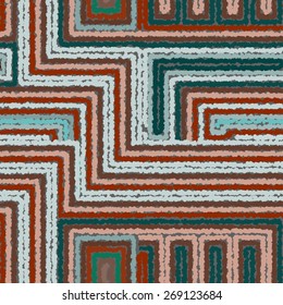 Seamless tribal abstract stripped geometric background. Vector illustration