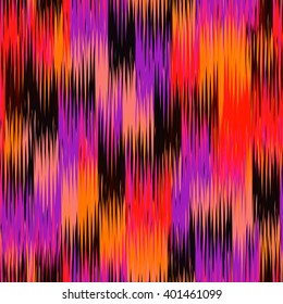 Seamless Tribal Art Ikat Ogee Pattern. Abstract background for textile design,  surface textures, pattern fills or wrapping paper.