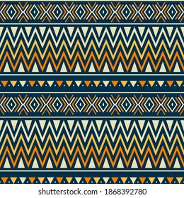 patrón étnico tribal sin fisuras con formas geométricas.adecuado para telas impresas, papel pintado, sari, sarong, doodles, ulos, etc. hermosos tejidos impresos