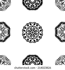 Seamless Tribal Ethnic Vector Pattern. eps 8