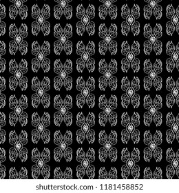 seamless tribal floral pattern. Vector illustration popular women fashion textile print and wrapping.