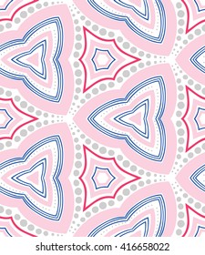 Seamless tribal geometric pattern background. Meditative zentangle creative illustration.