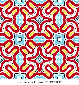 Seamless tribal pattern background. Meditative zentangle creative illustration.
