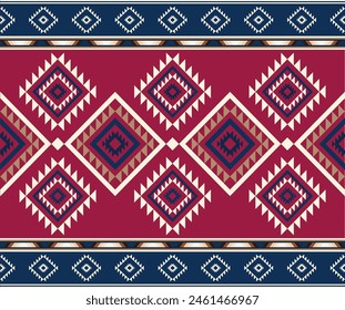 Seamless tribal pattern. Ethnic pattern design. Textile print pattern
