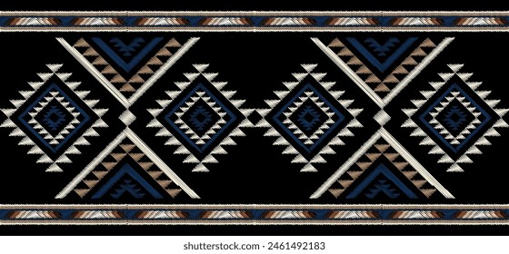 Seamless tribal pattern. Ethnic pattern design. Textile print pattern